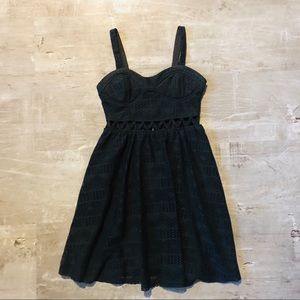 Xhilaration midi-skirt dark grey